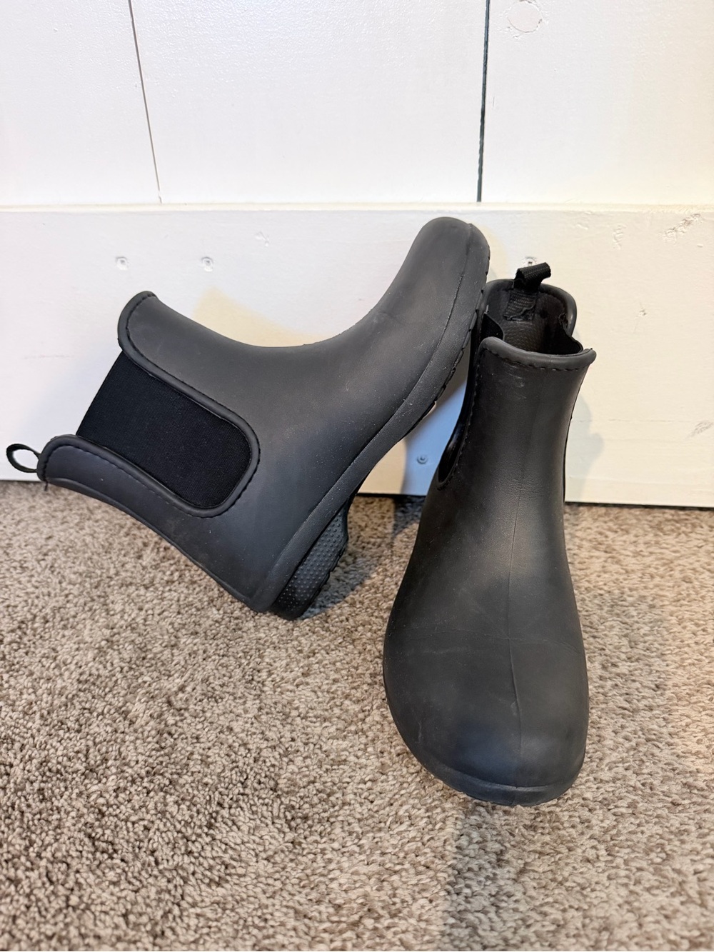 CROCS Kids Black Chelsea Rain Boots